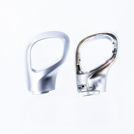 Pour VW T5.1 Transporter Auto DSG Boutons de style de pommeau de vitesse - Couvercles peints en chrome mat, prêts à monter Mise à niveau