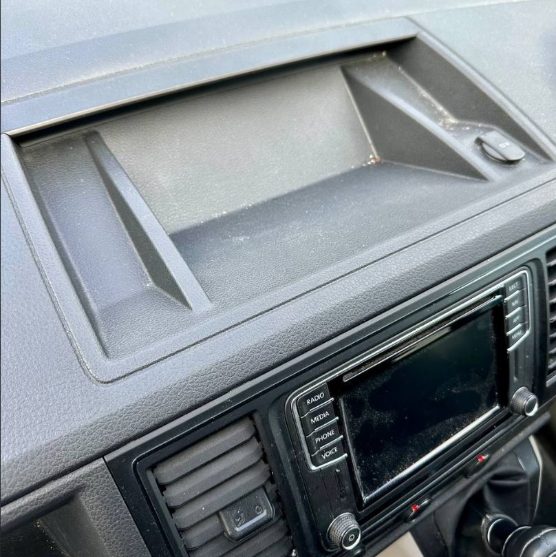 Para VW T6 Inserto de tablero superior de goma de silicona - Accesorio interior antideslizante y duradero de Van-X