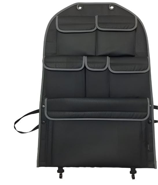 For VW California Ocean, Coast & Beach Campervan Single/Captains Seat Leatherette Back Seat Organiser Storage Solution