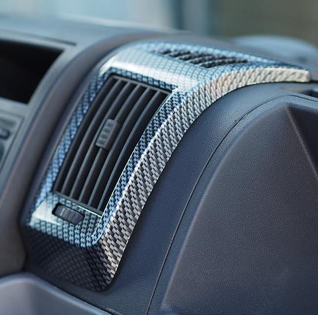 For Peugeot Boxer Dashboard Air Vent (Silver Carbon)