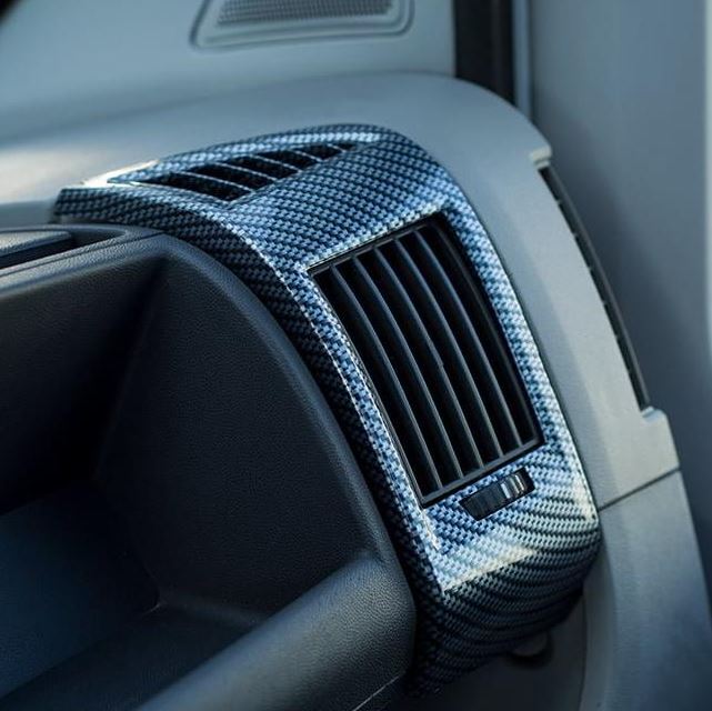 For Peugeot Boxer Dashboard Air Vent (Silver Carbon)