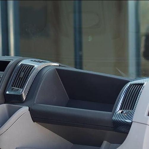 For Peugeot Boxer Dashboard Air Vent (Silver Carbon)