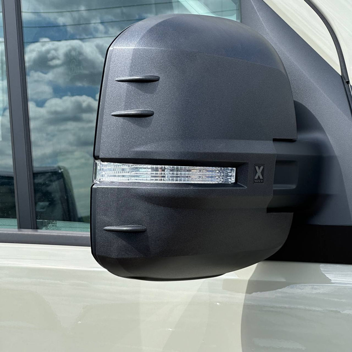 For VW Crafter New Shape Mirror Covers - Set of 2 - Hammerite | Van-X