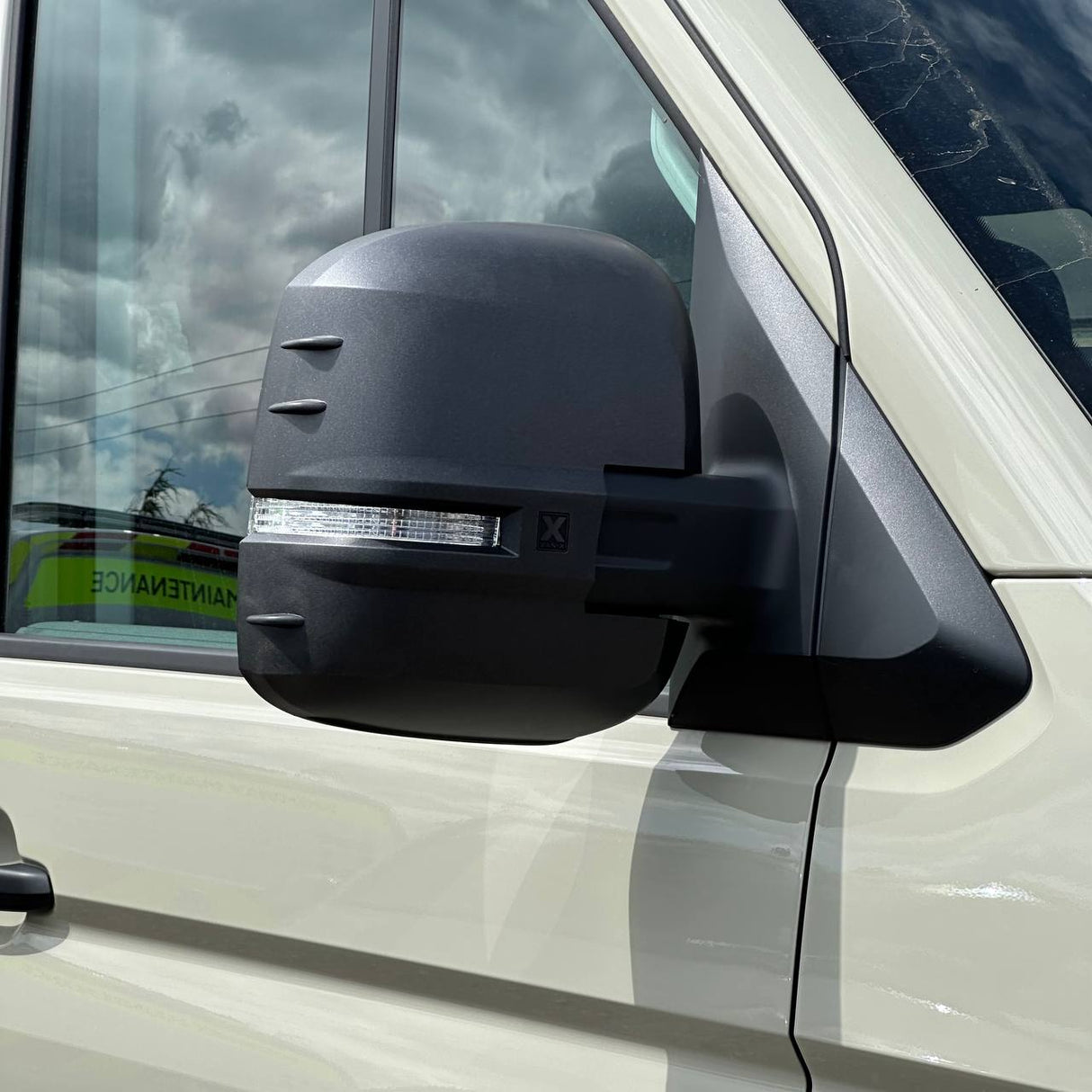 For VW Crafter New Shape Mirror Covers - Set of 2 - Hammerite | Van-X