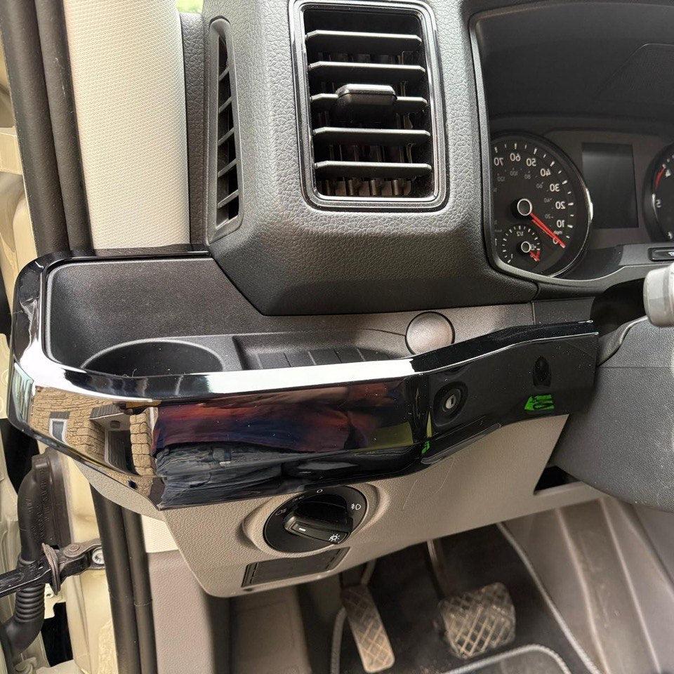 For New Shape VW Crafter LHD Lower Dash Styling Trims - Gloss Black (Set of 6) | Van-X