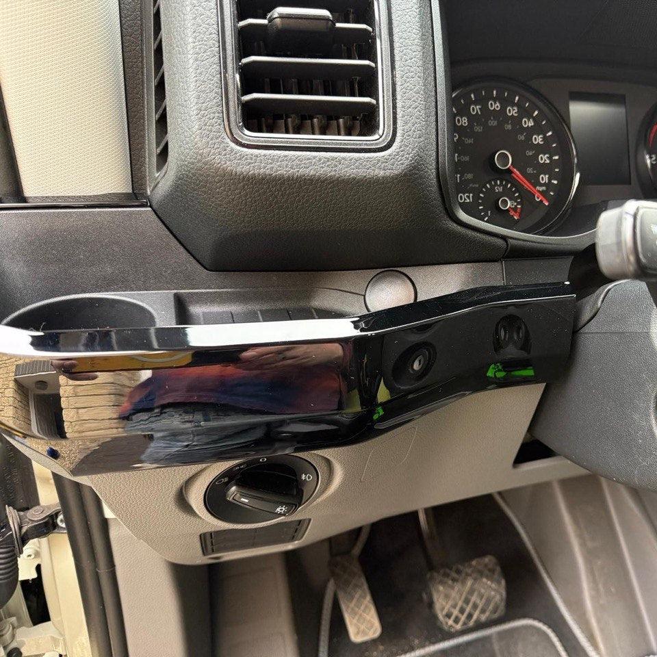 For New Shape VW Crafter LHD Lower Dash Styling Trims - Gloss Black (Set of 6) | Van-X