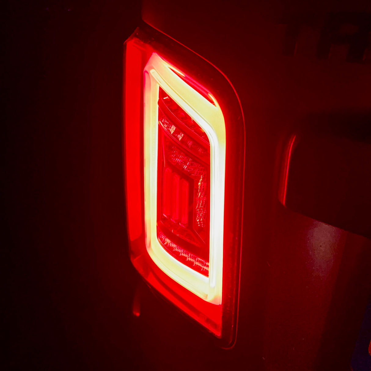 For VW T5/T5.1 Transporter MK3 Barndoor Smoked Full Frame LED Rear Lights - LHD | Van-X