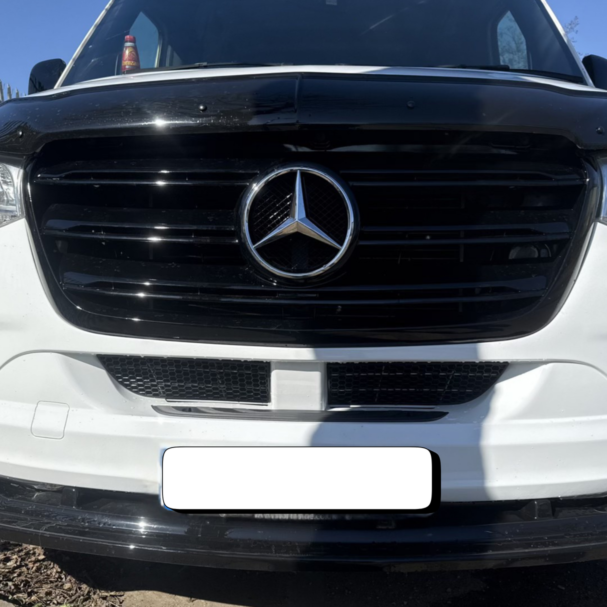 Pour Mercedes Sprinter 907 Pare-chocs avant Grilles en nid d'abeille - Lot de 2 - Van-X