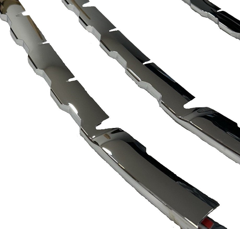 Per Ford Transit Custom Shiny Chrome Front Grille Trims (7 pezzi) - MK1 (2012-2018) - Pronto per il montaggio