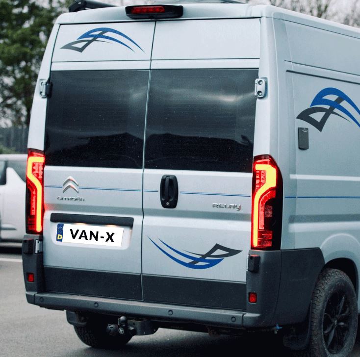For Fiat Ducato full LED Rear Lights Cluster, Tailight, Rear Light Unit, Replacement Smoked Light, Van-X, NEW
