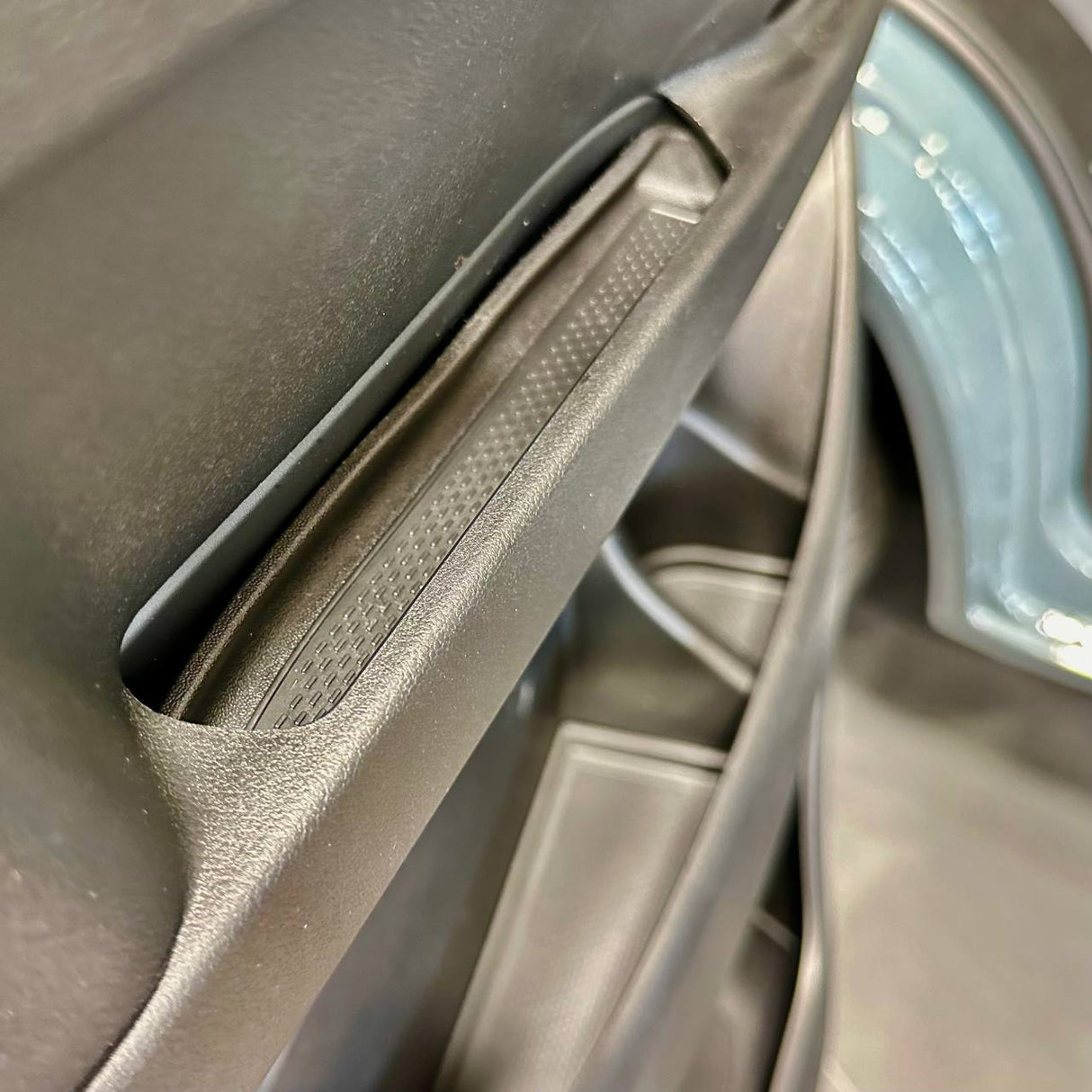 For Fiat Ducato RAM ProMaster Rubber Door Liner Pocket Inserts - Black - Van-X