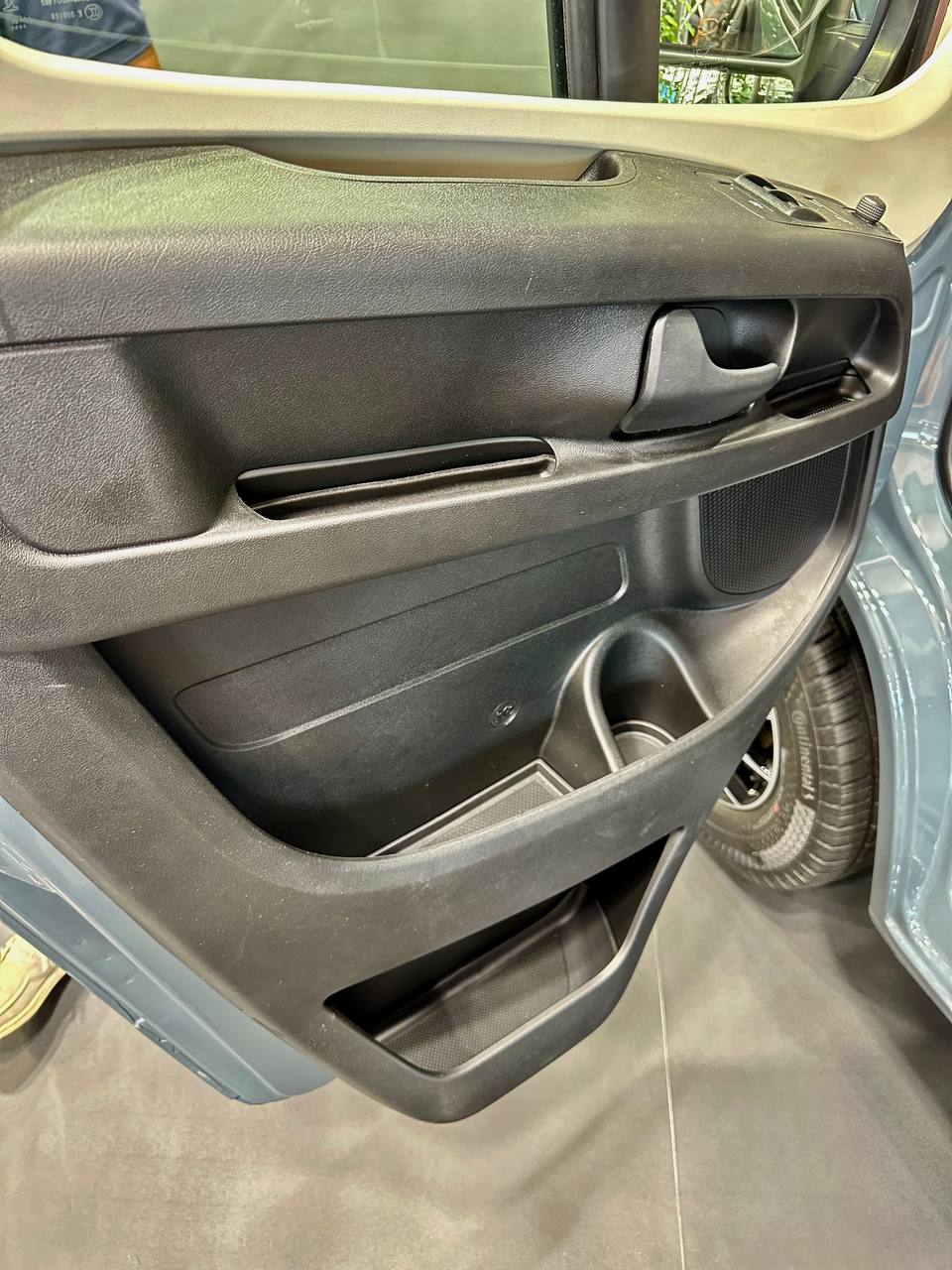 For Fiat Ducato RAM ProMaster Rubber Door Liner Pocket Inserts - Black - Van-X
