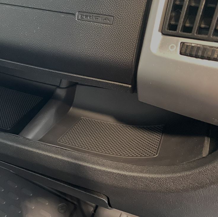 Per Citroen Jumper Inserti/tappetini in gomma per cruscotto inferiore neri LHD
