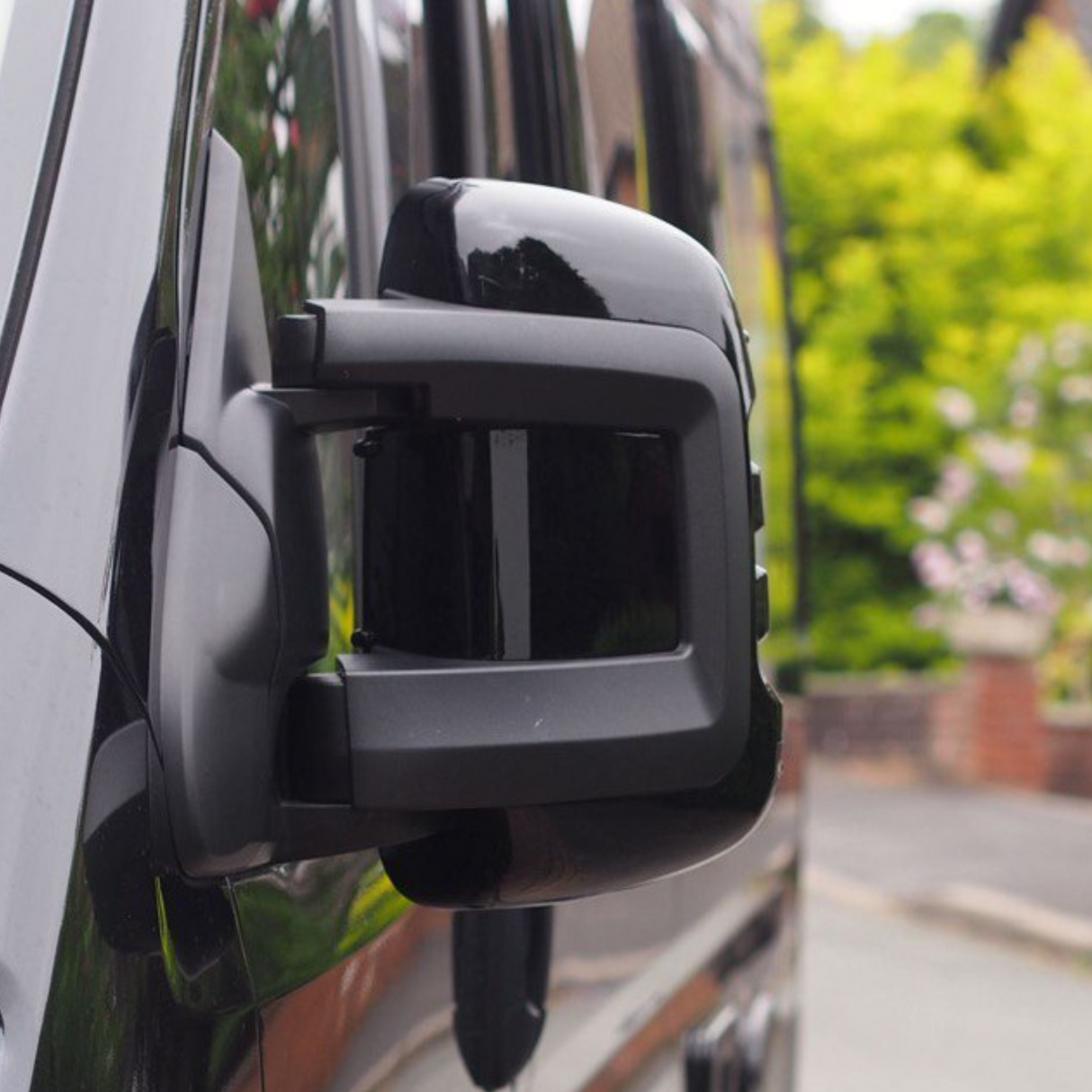 For Fiat Ducato/Ram ProMaster Wing Mirror Cap/Covers (Set of 2) - Black | Van-X