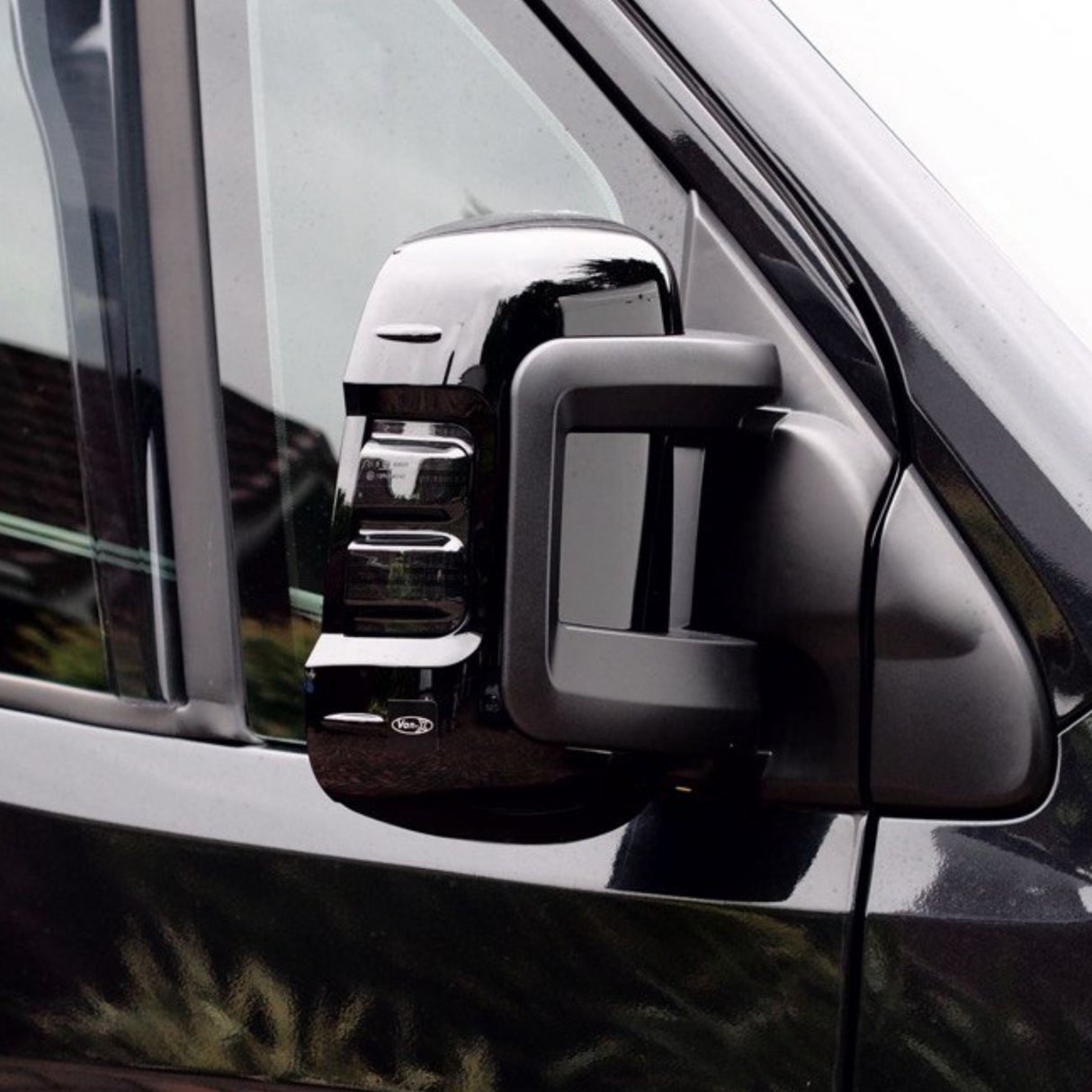 For Fiat Ducato/Ram ProMaster Wing Mirror Cap/Covers (Set of 2) - Black | Van-X