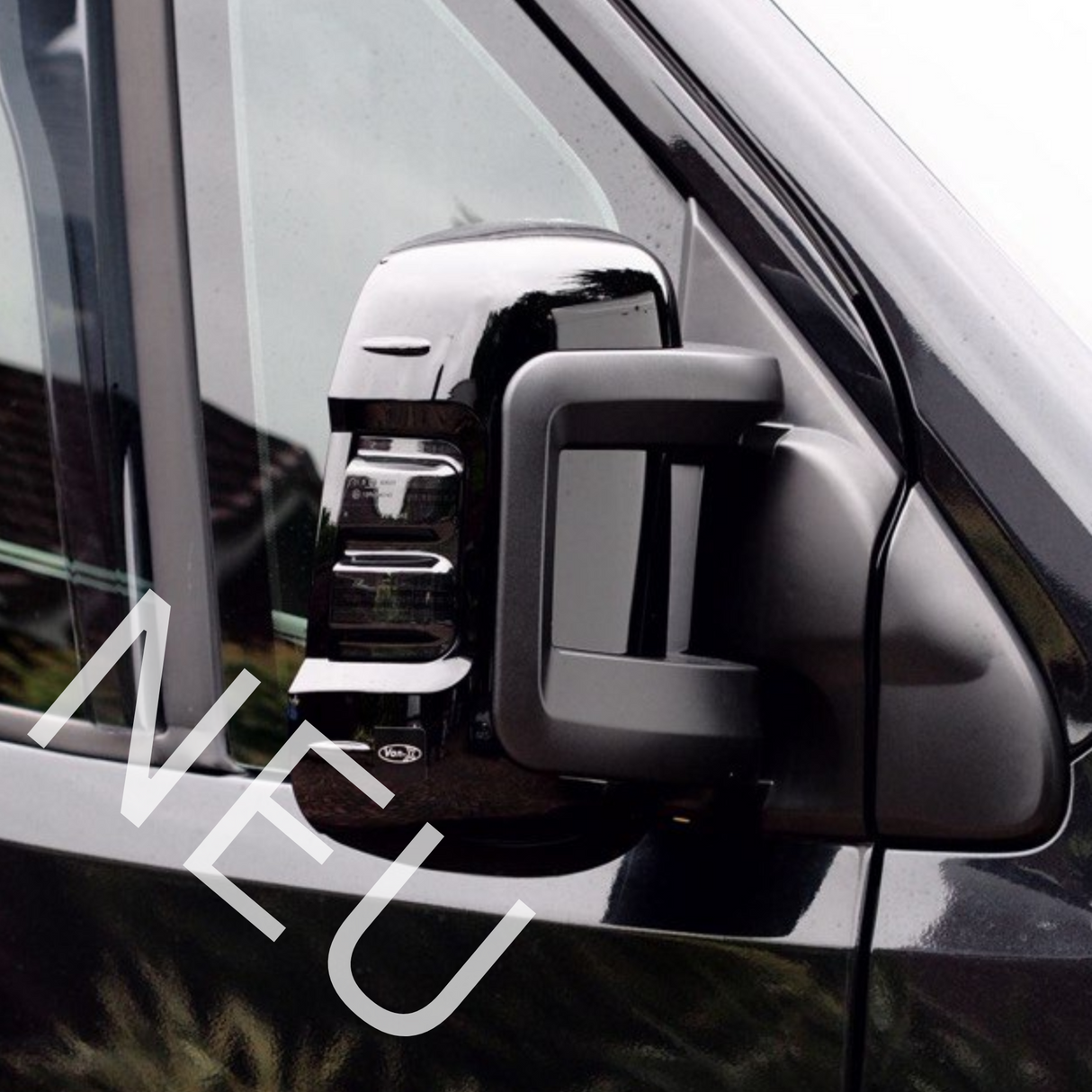 For Fiat Ducato/Ram ProMaster (2007-2024) Wing Mirror Cap/Covers (Set of 2) - Black | Van-X