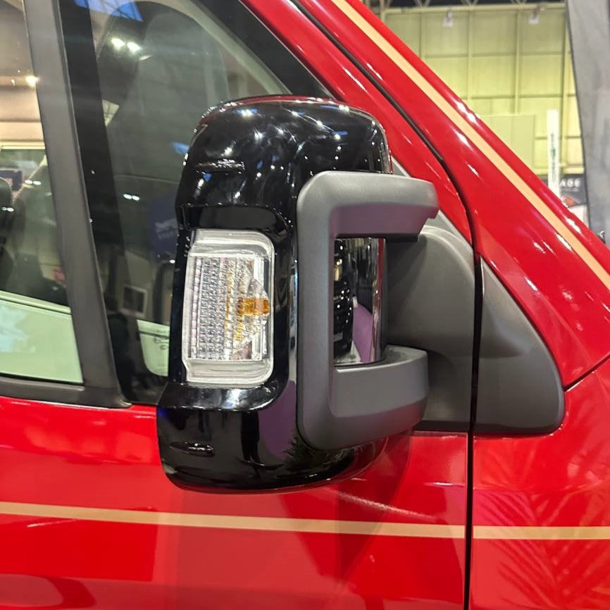 For Opel Movano (2007-2024) Wing Mirror Cap/Covers (Set of 2) - Black | Van-X