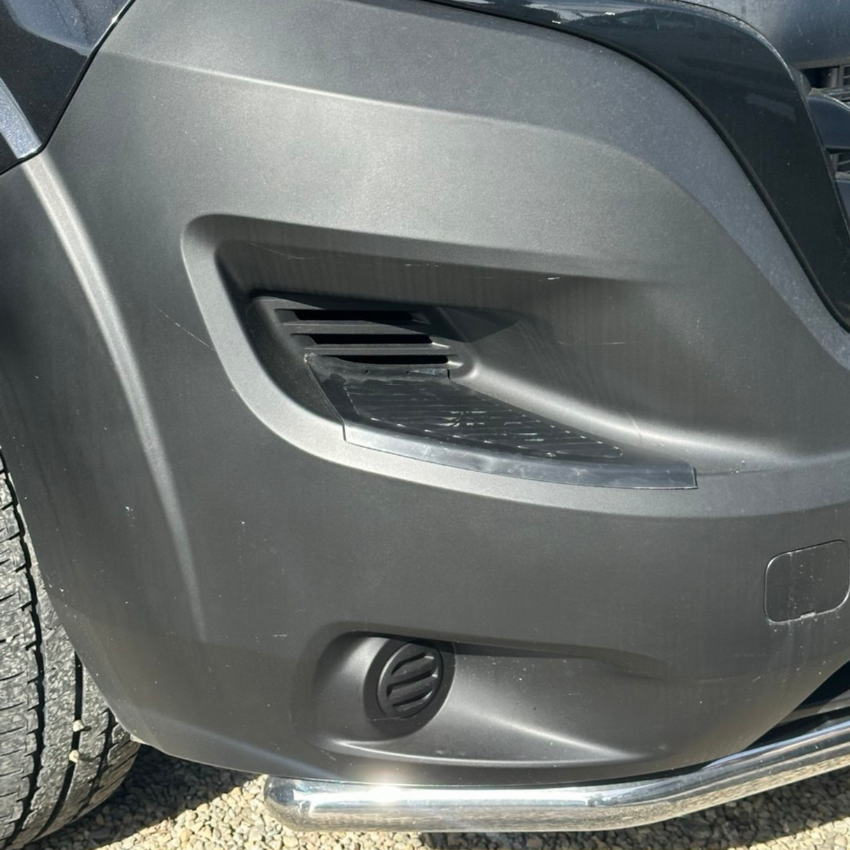 For Citroën Jumper Front Bumper Foot Plate Protectors – Black, Set of 2 | Van-X