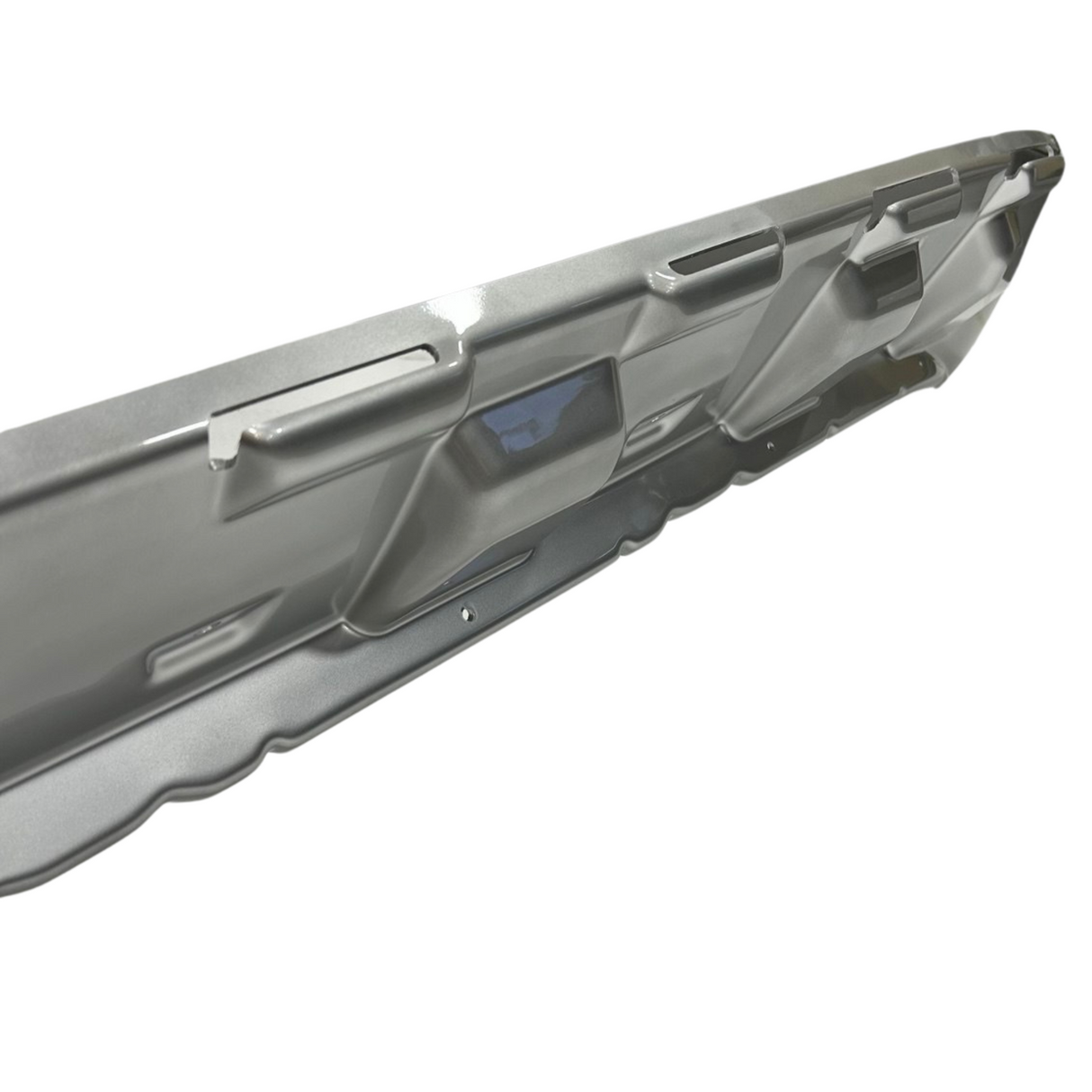 Pour Ford Transit Custom MK1 Protection de pare-chocs avant et garde-boue inférieurs – Protection durable (argent) (2012-2018)