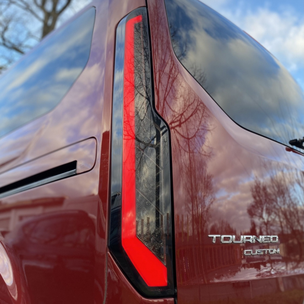 Per i Transit Custom MK1 LED luci posteriori i fanali posteriori – indicatori sequenziali con lenti fumate