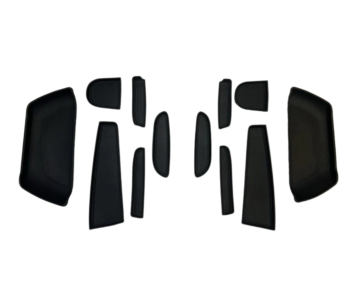 For Citroën Jumper Rubber Door Liner Pocket Inserts - Black - Van-X