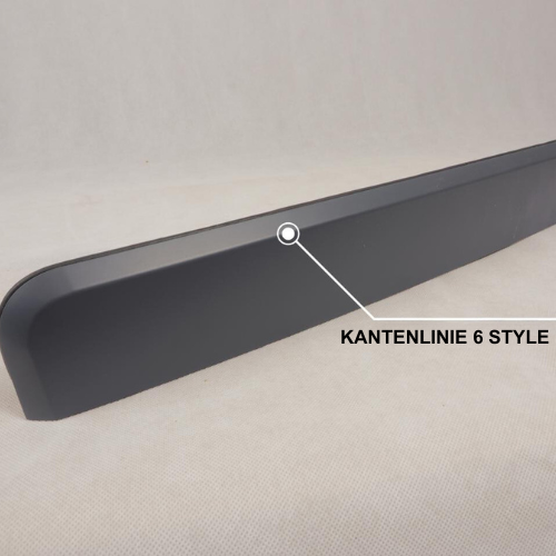 VW T5, T5.1, targa posteriore per porta del fienile - nero intenso