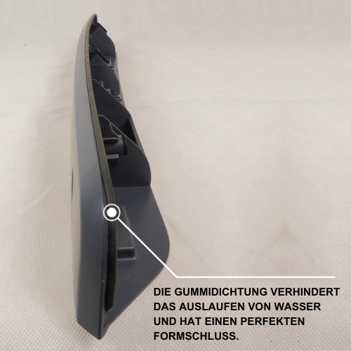 VW T5, T5.1, targa posteriore per porta del fienile - nero intenso