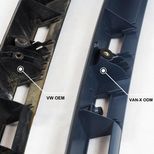 For VW T6 Barn Door Rear Number Plate Unit Modified Version - Primer