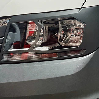 For VW Crafter New Shape Headlight Guards – Hammerite Ultimate Matte Black – Premium Protection | Van-X