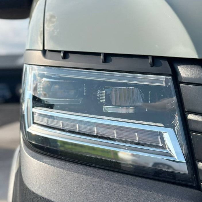 Voor nieuwe VW Crafter koplamp wenkbrauwtrim - Mat zwart - Van styling accessoire van Van-X