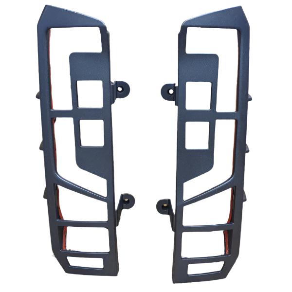 For VW Crafter Rear Light Guards - Hammerite Ultimate Matte Black (2018 Onwards)