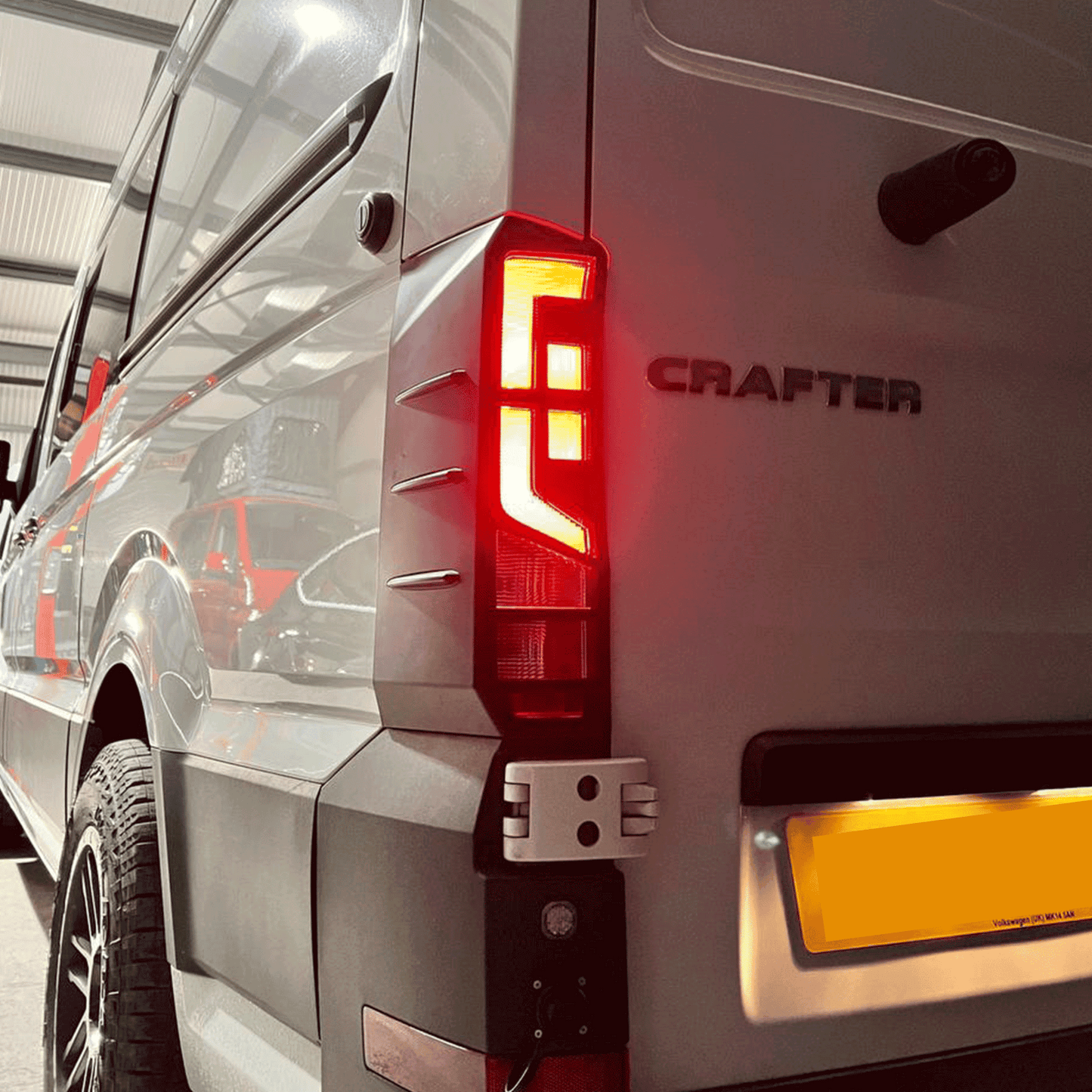 MAN TGE / New Crafter Rear Light Guards Matte Black