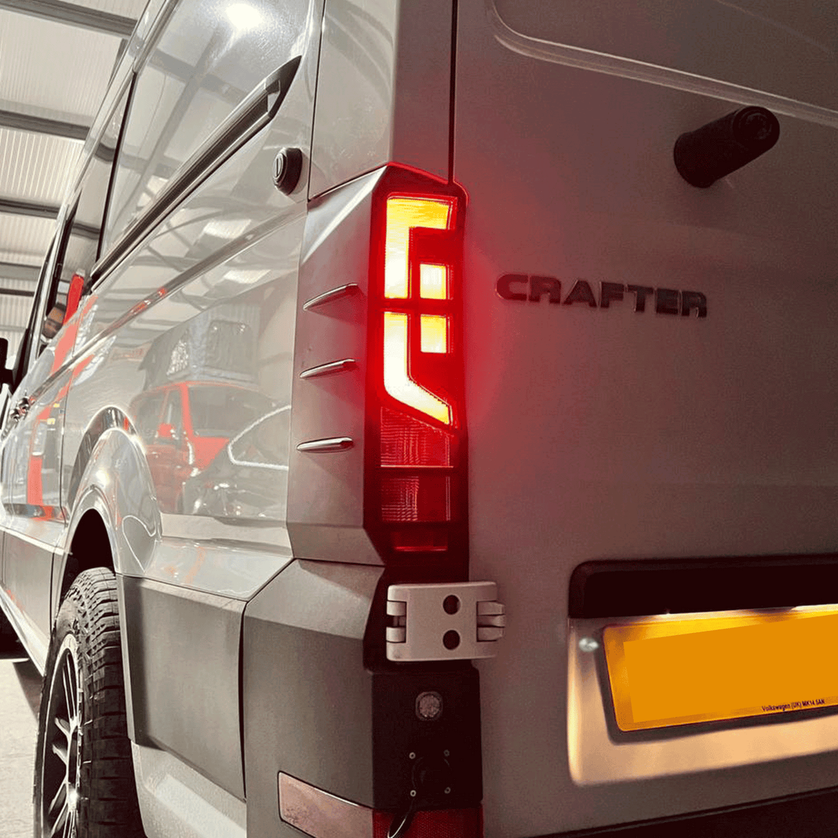 For MAN TGE Rear Light Guards - Matte Black Protection (2018+)