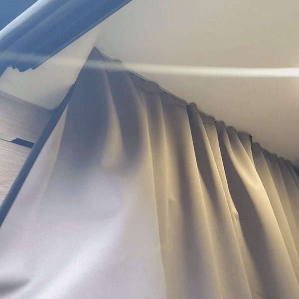 For Peugeot Boxer Motorhome, Campervan, Maxi-Cab Divider Premium Curtain With Rail