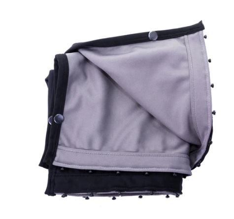 For VW T5 Transporter Van Conversion Premium Curtains Van-X - Black/Grey