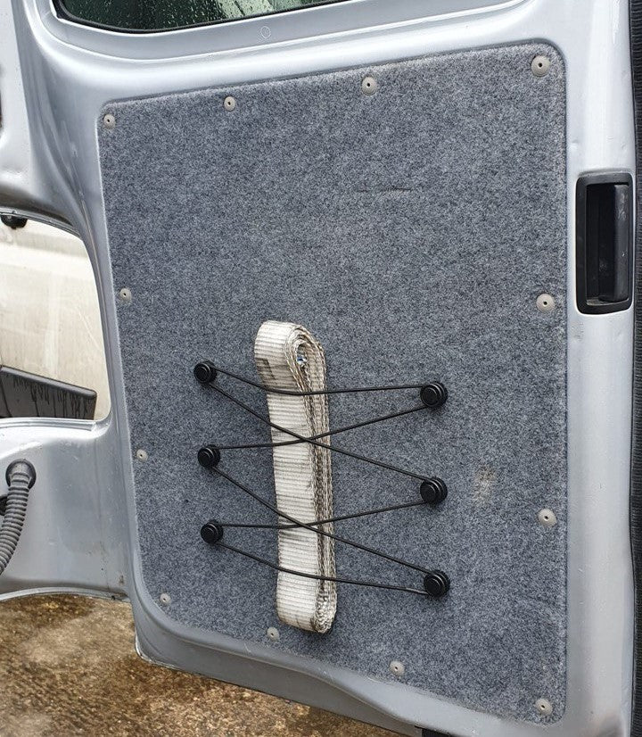 Pour le van aménagé VW T6 Double X Filet de rangement – idéal pour les conversions de fourgons et les camping-cars