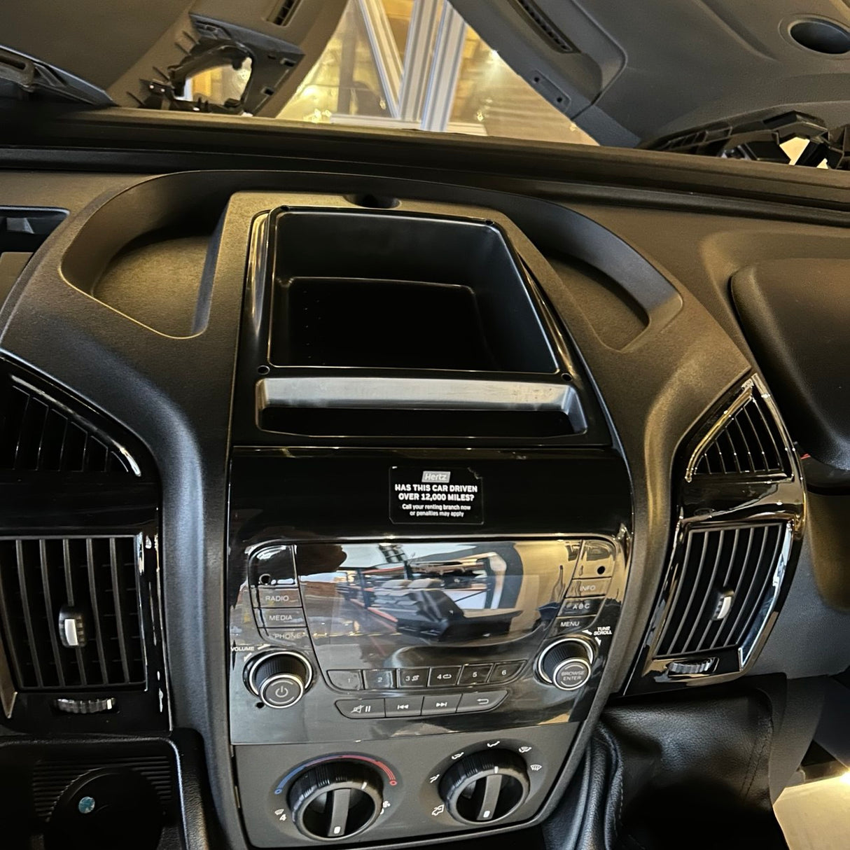 For Fiat Ducato / RAM Promaster Top Dash Tray with Rubber Mat Insert - Interior Upgrade - Van-X