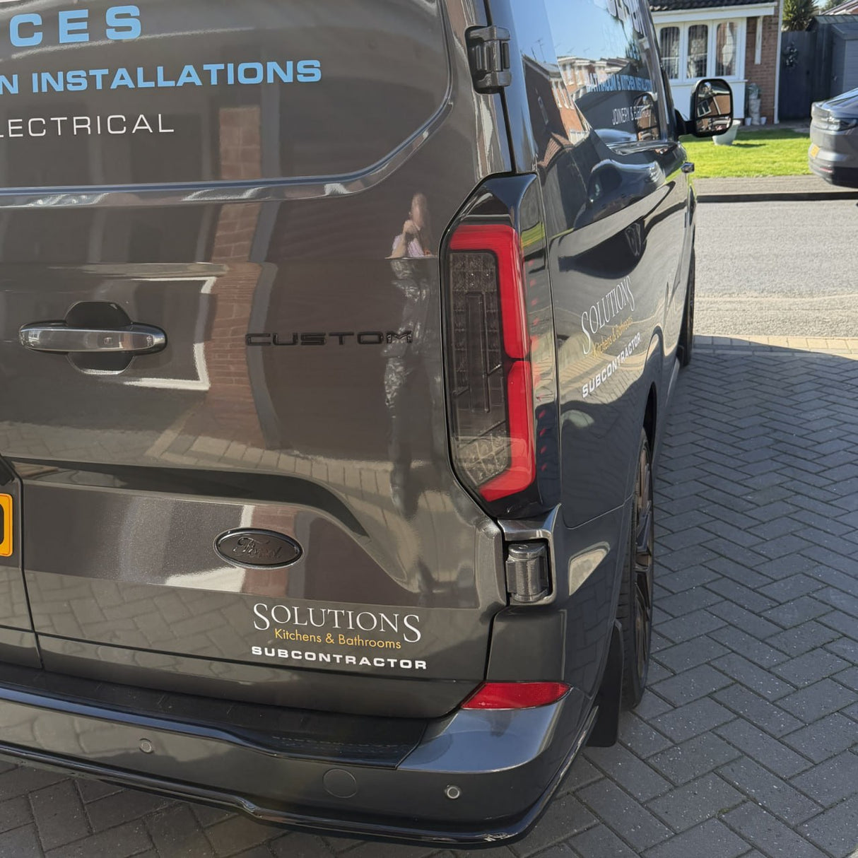 For New Transit Custom 2024–2026 Van-X Full LED Rear Lights Taillights – Smoked Lenses Upgrade