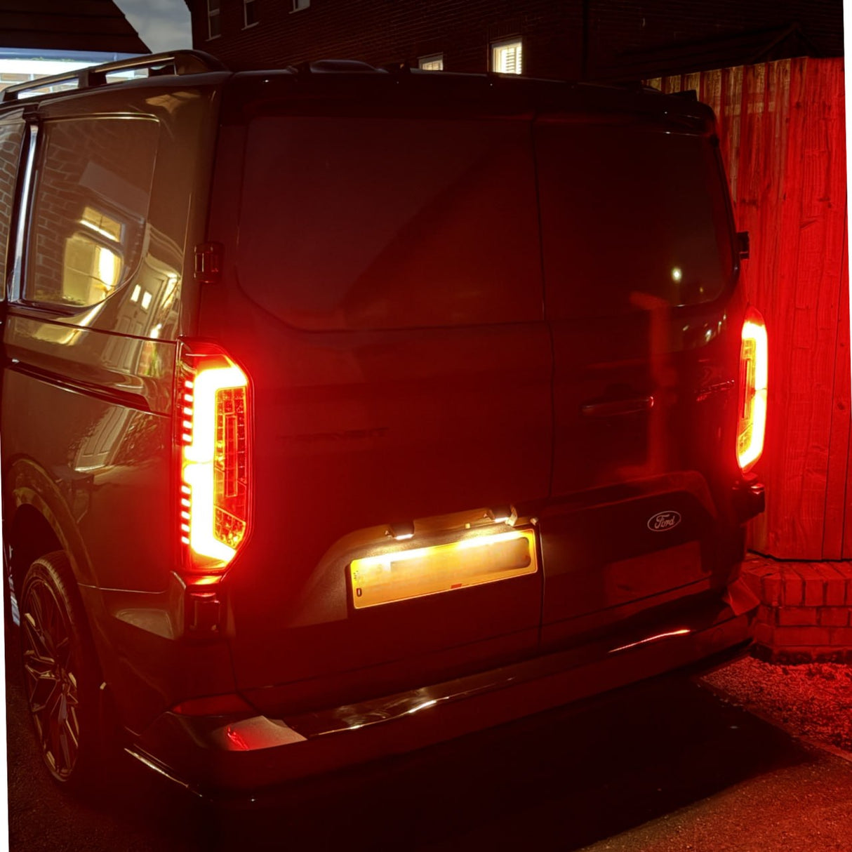 For New Transit Custom 2024–2026 Van-X Full LED Rear Lights Taillights – Smoked Lenses Upgrade