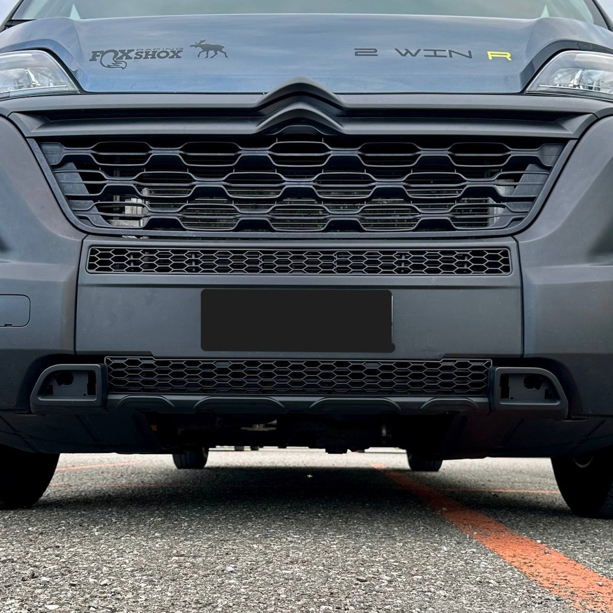 For Opel Movano Lower Bumper Honeycomb Grille - Matte Black