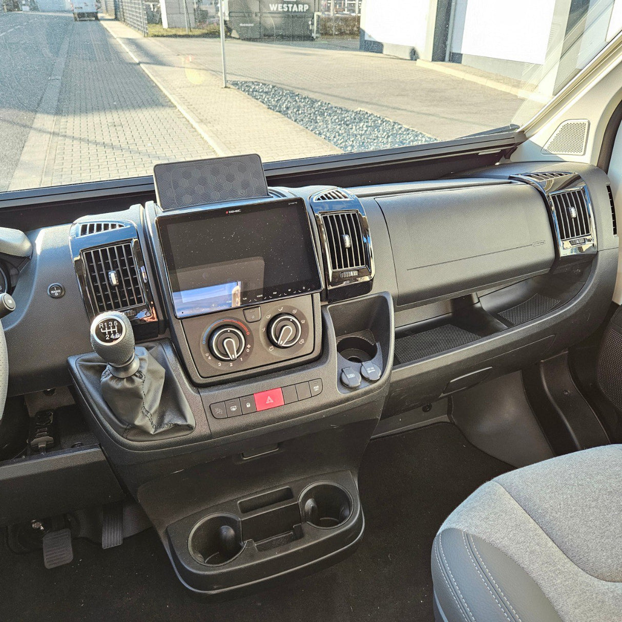 Per Citroen Jumper Inserti/tappetini in gomma per cruscotto inferiore neri LHD
