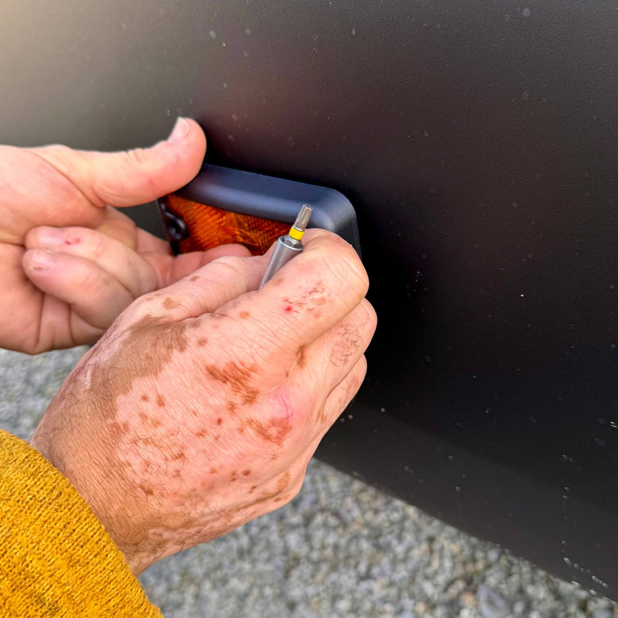 For Fiat Ducato Signal Mark Guard - Textured