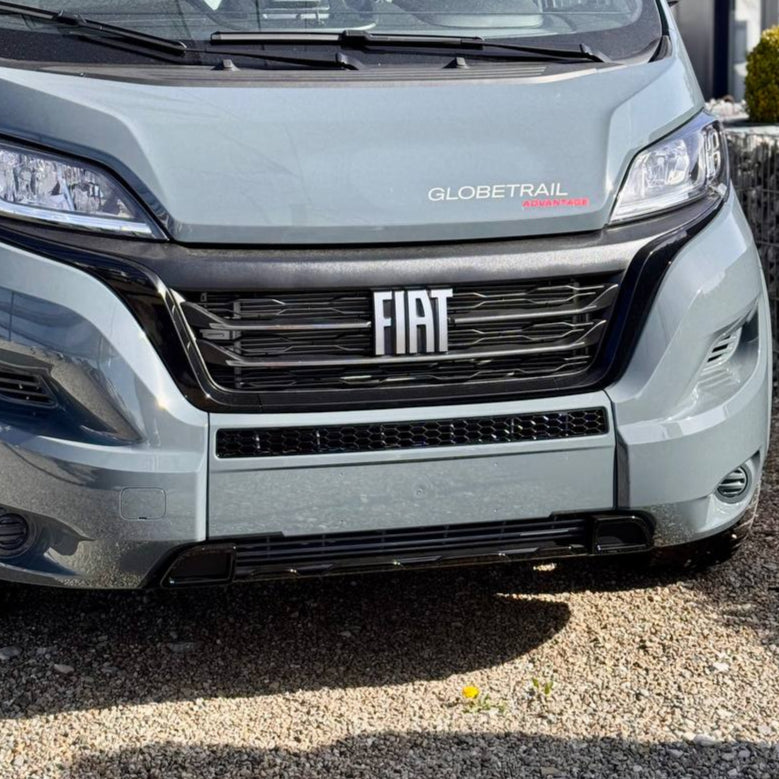 Paraurti Fiat Ducato Honeycomb senza sensori di parcheggio - Nero lucido
