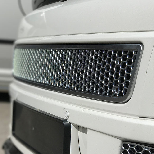 For VW T5.1 Front Mesh Honeycomb Bumper (Matte Chrome)