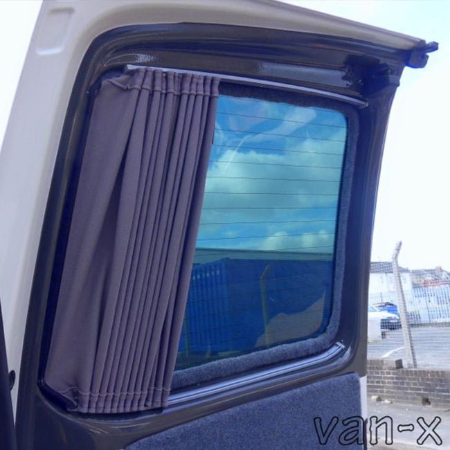 For Opel Vivaro Premium Window Curtains Black/Grey - CREATE YOUR OWN BUNDLE! Van-X