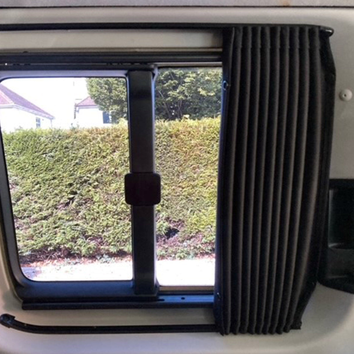 For VW Caddy Van Conversion Premium Curtains Van-X - Black/Black