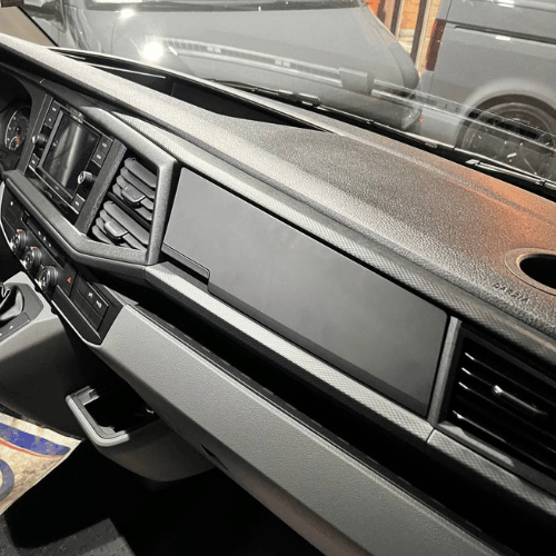 Nuevo para VW Transporter T6.1 Furgoneta, Campervan, OEM Texturizado - Tapa Magnética de la Guantera