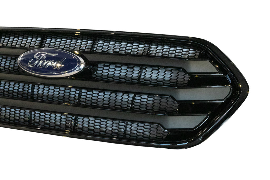 Ford Transit Custom Front Grille OEM Style New Shape (Gloss Black Base)