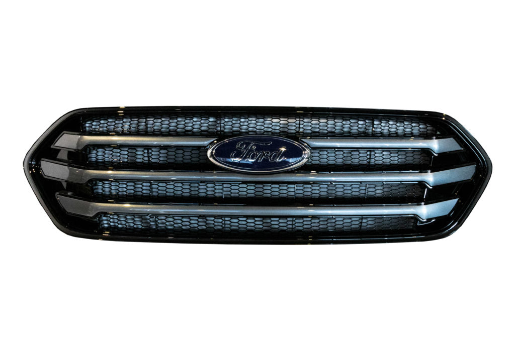 Ford Transit Custom Front Grille OEM Style New Shape (Gloss Black Base)