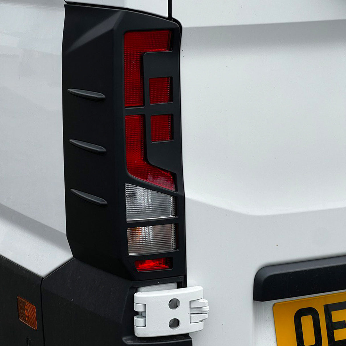 For MAN TGE Rear Light Guards - Matte Black Protection (2018+)